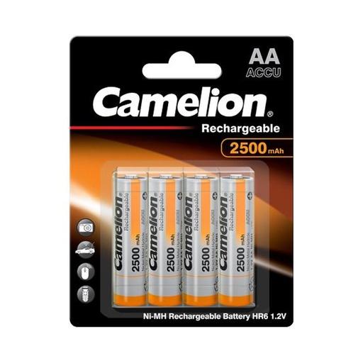 [44/2-001] Rechargeable batteries, NH-AA2500BP4, CAMELION, 4 pcs.