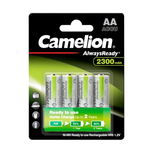 [44/2-006] Rechargeable batteries, NH-AA2300ARBP4, CAMELION, 4 pcs.