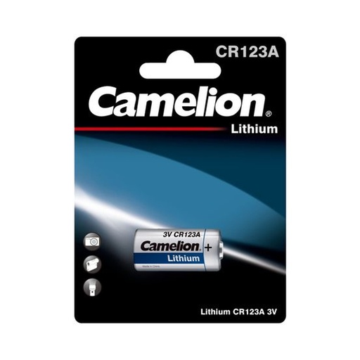 [44/3-CR123A] Mikro ličio elementas CR123A, 3V, CAMELION, 1 vnt.