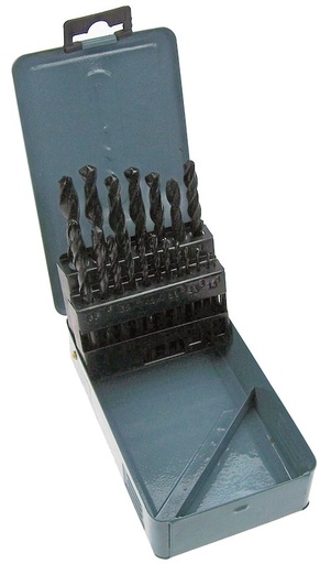 [45-1129] Metal drill bits: 1,0-10,0 mm, 19 pcs