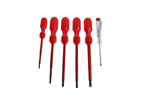[45-PW14] Elektriķa skrūvgriežu komplekts, 6 gb.