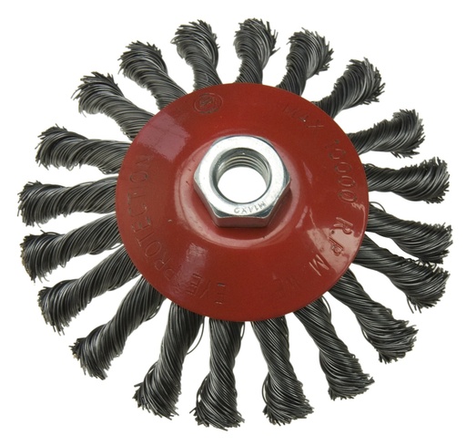 [45-TLOS125] Knot wire flat brush 125 mm