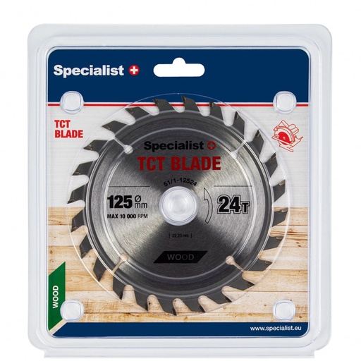 [51/1-12524] SPECIALIST+ griešanas disks, 125 x 24T x 22 mm