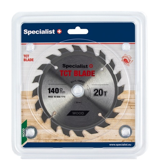 [51/1-14020] SPECIALIST+ griešanas disks, 140 x 20T x 20/16/13/12 mm