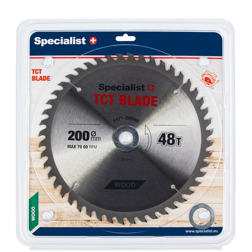 [51/1-20048] SPECIALIST+ griešanas disks, 200 x 48T x 30/20/16 mm