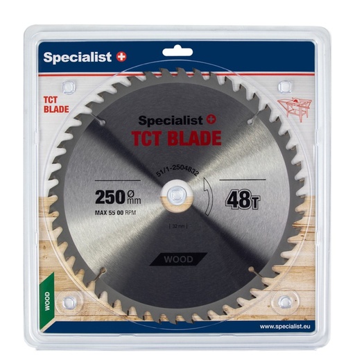 [51/1-2504832] SPECIALIST+ TCT blade, 250x48Tx32 mm