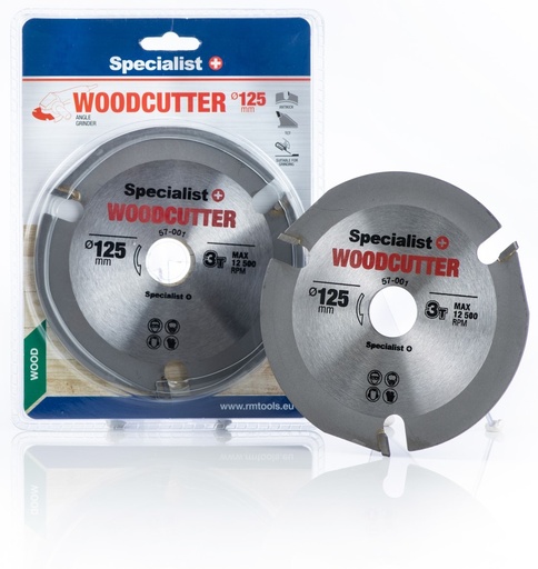 [57-001] SPECIALIST+ saeketas WOOD CUTTER, 125 x 22 mm