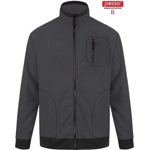[60/1-025] Džemperis Fleece Pesso, pilkas XL