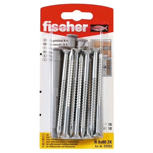 [61-04335B] N 8X80 Z blisterpakend