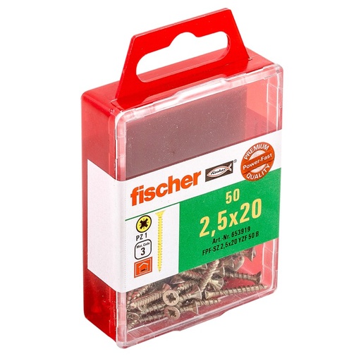 [61-653933] Medsraig. FPF-SZ 3,5 x 25 YZ, 50 vnt.