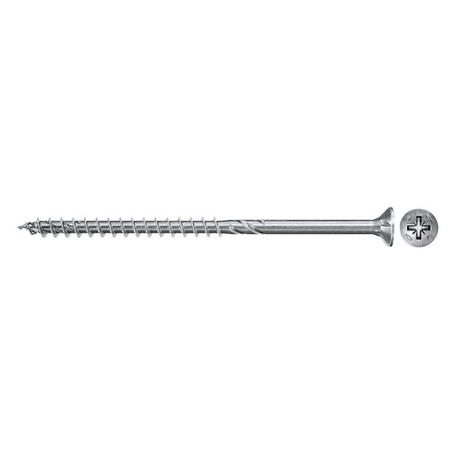 [61-670408] Kokskrūves PZ2 5,0X100 balti cinkotas, 200 gab.