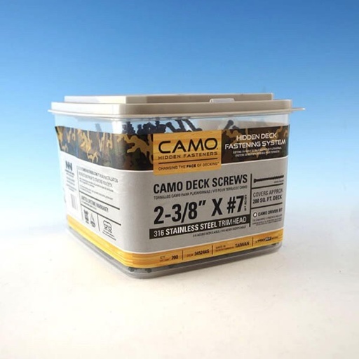 [61/1-5161514] CAMO stainless steel wood screw A2 60mm