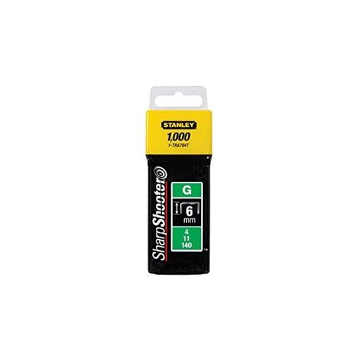 [62-TRA704T] 6MM/1/4" H/D STAPLES(1 000) 140GTYPE