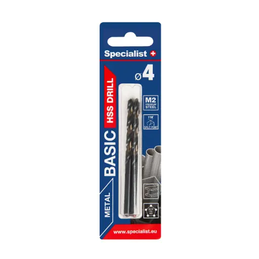 [64-0040] SPECIALIST+ metallipuur BASIC, 4 mm, 2 tk