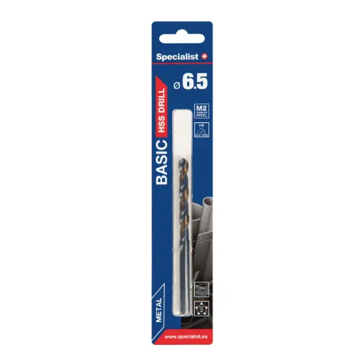 [64-0065] SPECIALIST+ metalo grąžtas BASIC, 6.5 mm