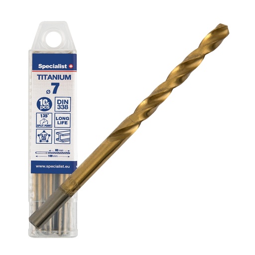[64/1-0070Q] SPECIALIST+ drill bit TITAN, 7 mm, 10 pcs