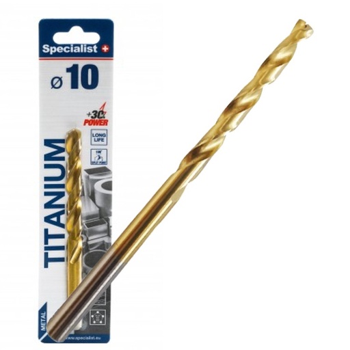 [64/1-0100] SPECIALIST+ drill bit TITAN, 10.0 mm