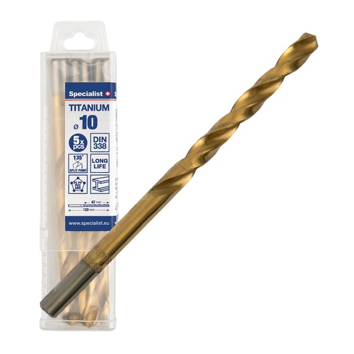 [64/1-0100Q] SPECIALIST+ metallipuur TITAN, 10 mm, 5 tk
