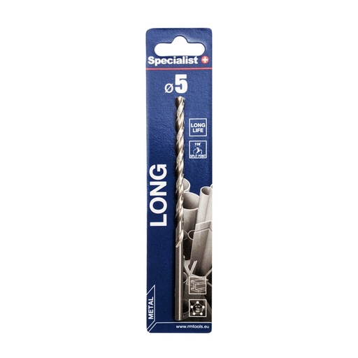 [64/3-0050] SPECIALIST+ metalo grąžtas LONG DIN340, 5 x 90 mm