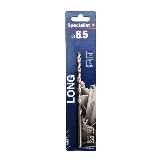 [64/3-0065] SPECIALIST+ metalo grąžtas LONG DIN340, 6.5 x 95 mm
