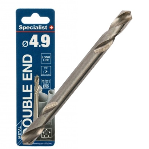 [64/4-0049] SPECIALIST+ kahepoolne metallipuur HSS, 4.9 mm