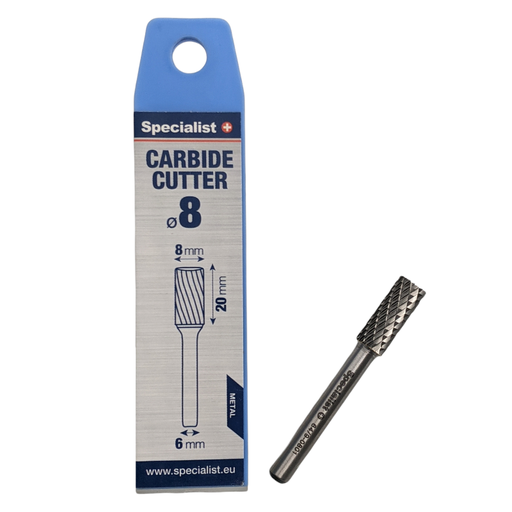 [64/9-0801] SPECIALIST+ kietmetalio freza ZYAS, 8x20x6 mm