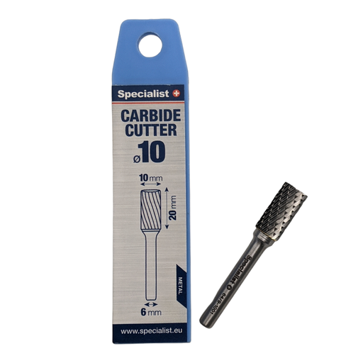 [64/9-1001] SPECIALIST+ kietmetalio freza ZYAS, 10x20x6 mm