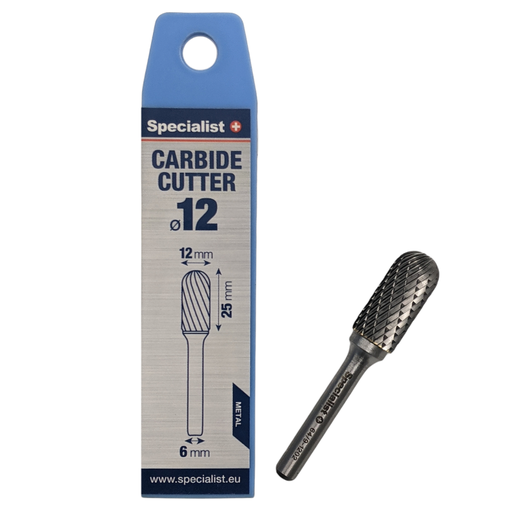 [64/9-1202] SPECIALIST+ kietmetalio freza WRC, 12x25x6 mm