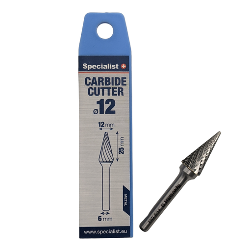 [64/9-1206] SPECIALIST+ carbide rotary burr, SKM 12x25x6 mm