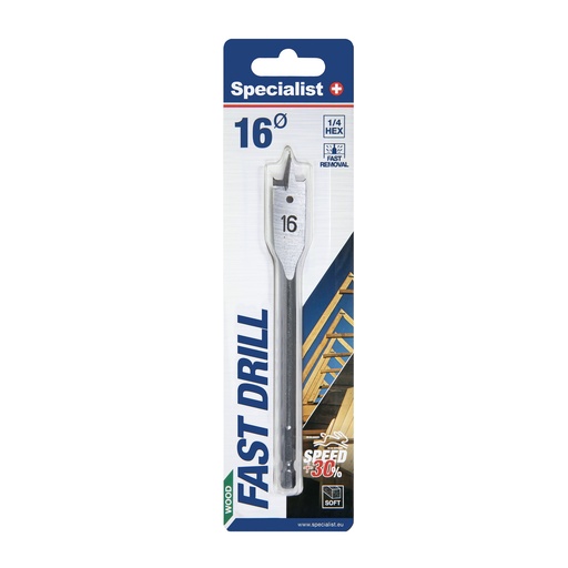 [69/1-160] SPECIALIST+ lapik puidupuur, 16 mm