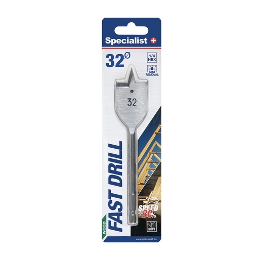 [69/1-320] SPECIALIST+ flat drill bit, 32 mm
