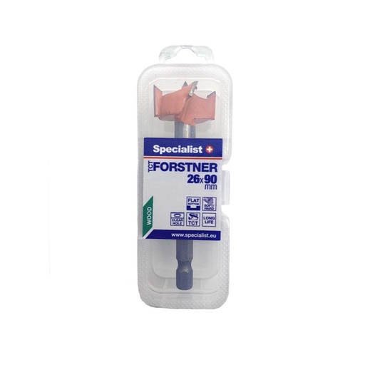 [69/3-0026] SPECIALIST+ forstner bit TCT, 26 x 90 mm