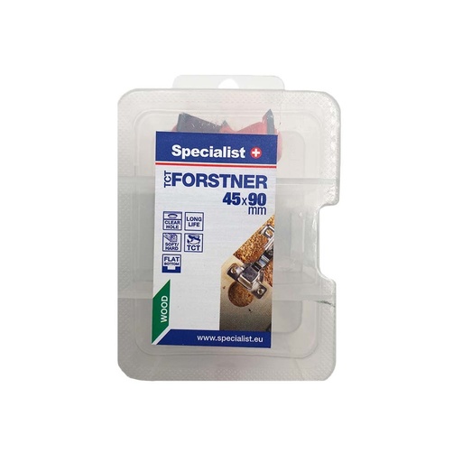 [69/3-0045] SPECIALIST+ forstner bit TCT, 45 x 90 mm