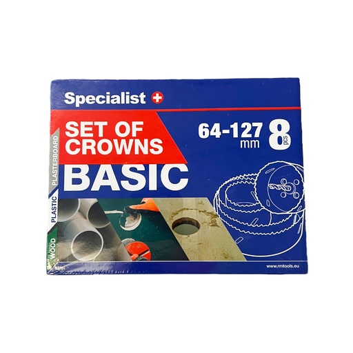 [69/5-001] SPECIALIST+ gręžimo karūnų rinkinys, 8 vnt.