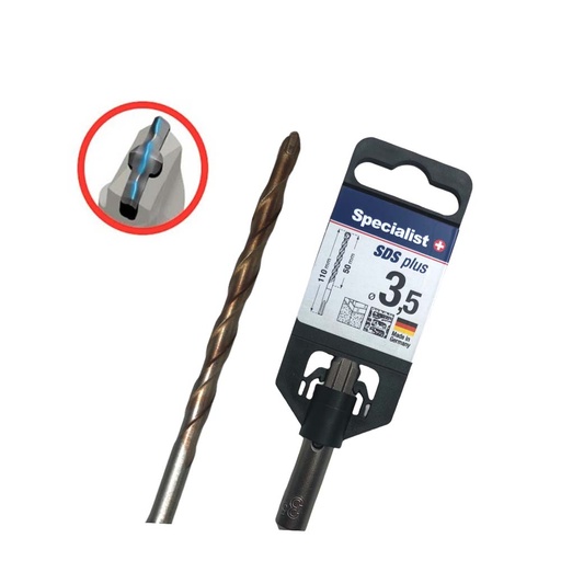 [77-03550] SPECIALIST+ SDS+ betoonipuur, 3.5x50/110 mm