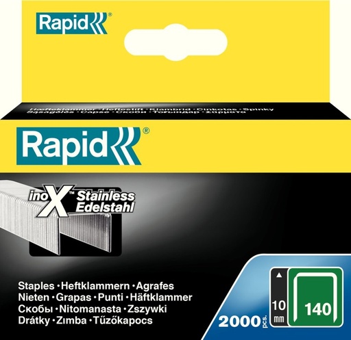 [78-0733] Kabės Rapid 140/10 nerūd.pl 2000 vnt.