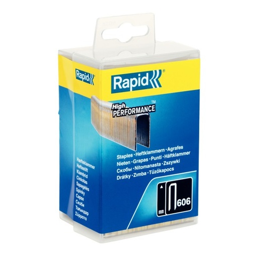 [78-360612] Kabės „Rapid" 606/12, 3600 vnt. plast.p.