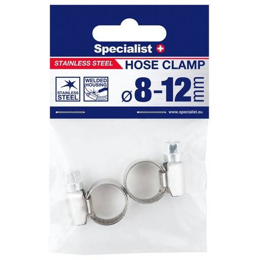 [81-7012] SPECIALIST+ nerūd. pl. sąvarža, 8-12  mm, 2vnt.