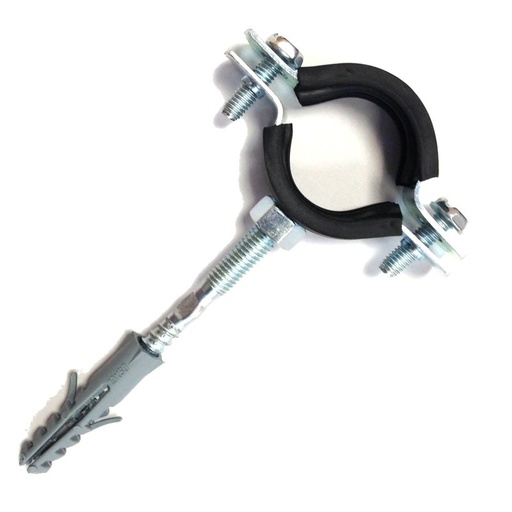 [81/4-G042] SPECIALIST+ pipe bracket with rubber, 40-45 mm, 1 1/4"