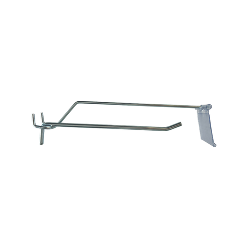[86-0812] Single hook with price holder 20 cm
