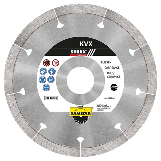 [11/1-311025] DEIMANTINIS DISKAS SAMEDIA KVX 115X22/1,5 MM