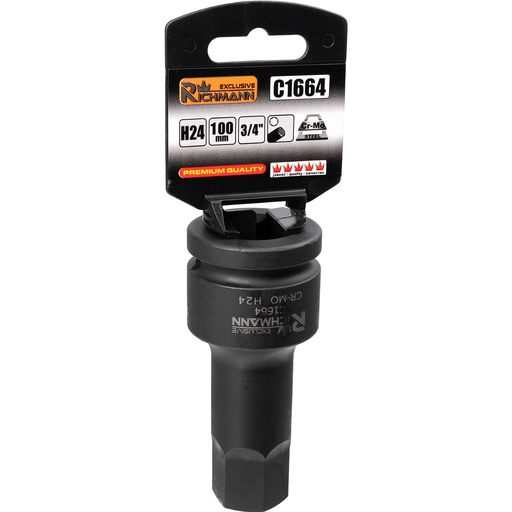 [42-C1664] Löökpadrun 3/4", H24 x 100 mm