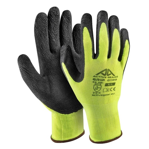 [72-G1187] Pirštinės aplietos lateksu Active Grip, 7/S, ACTIVE GEAR