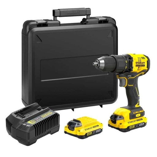 [26/3-D710D2K] Stanley SFMCD710D2K screwdriver/drill; 20V 2x2,0Ah