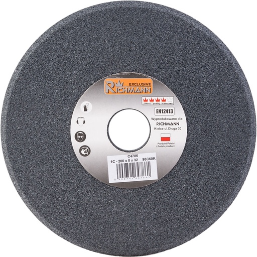 [42-C4786] Käiakivi 200x8x32, must, 98C60K