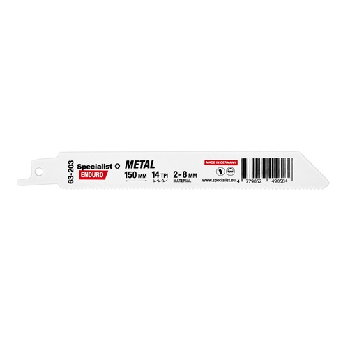[63-203] SPECIALIST+ metallisaag, 150 mm, 14TPI