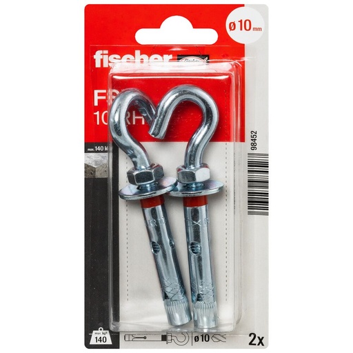 [61-98452B] Fischer anchor with C-shaped hook FSL 10 RH  2pcs.