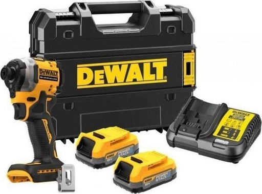 [26/5-DCF850E2T] Smūginis suktuvas DeWALT DCF850E2T; 18V 2x1,7Ah