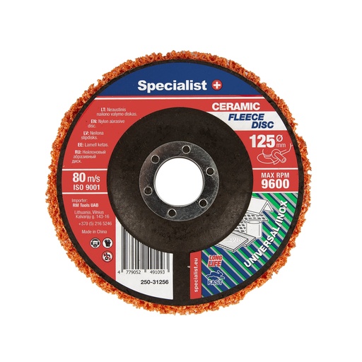 [250-31256] SPECIALIST+ neilona tīrīšanas disks PREMIUM, 125 mm