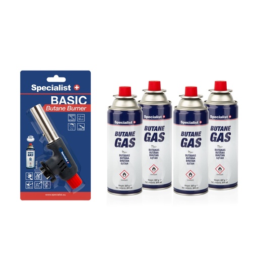 [68-506] Dujų ir degiklio rinkinys SPECIALIST+ (4+1)